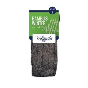 Bellinda Men's Winter Socks BAMBUS WINTER SOCKS - Men's Winter Bamboo Socks - Black