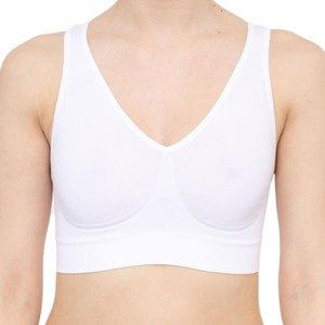 Bellinda Women's Sports Bra SPORTS RACER BACK BRA - Seamless women's bra with cut-out back - white