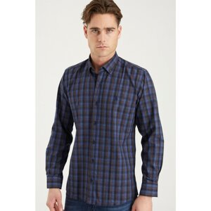 G703 DEWBERRY MEN'S SHIRT-NAVY-COFFEE