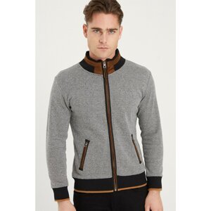 1021 DEWBERRY MEN'S SWEATSHIRT-DIAGONAL BLACK