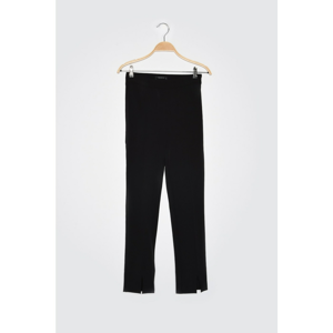 Trendyol Black Hem Detailed Trousers