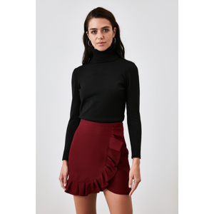Trendyol Burgundy Asymmetric Skirt