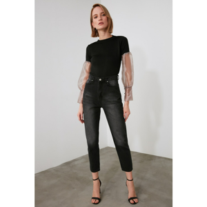 Trendyol Black High Waist Mom Jeans