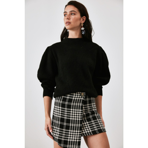 Trendyol Black Balloon Sleeve Knitwear Sweater