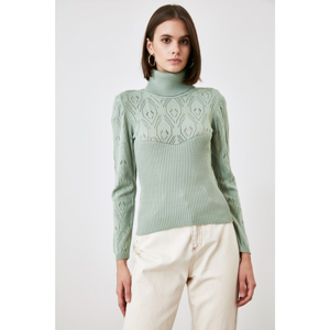 Trendyol Mint Ajurlu Knitwear Sweater