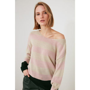 Trendyol Powder Striped Knitwear Sweater