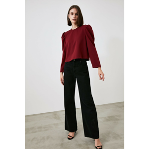 Trendyol Burgundy Zebra Detailed Blouse