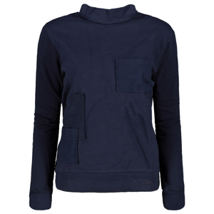 Trendyol Navy Sheer Collar Pocket Detailed Knitted Sweatshirt