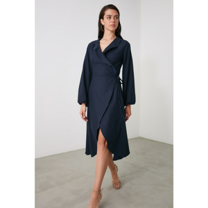 Trendyol Navy Cruise Tie Detailed Dress