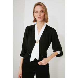 Trendyol Black Collar Detailed Blouse