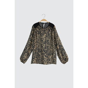 Trendyol Camel Printed Blouse