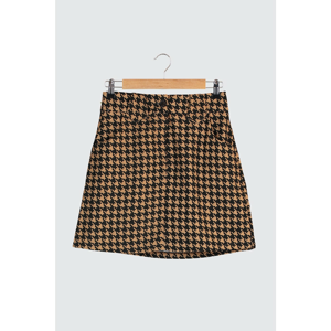 Trendyol Brown Button Skirt