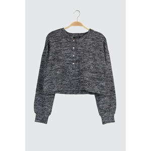 Trendyol Black Bicycle Collar Knitted Blouse