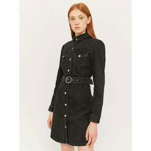 Black denim shirt dress TALLY WEiJL