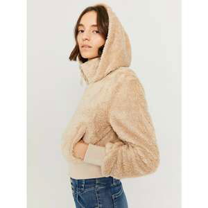 Beige jacket in artificial fur TALLY WEiJL