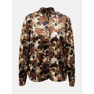 Brown floral blouse ONLY