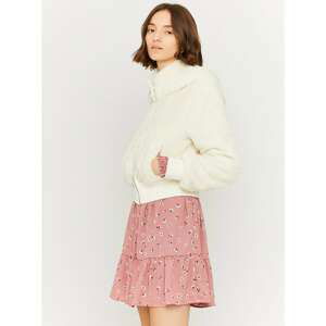 Cream jacket in artificial fur TALLY WEiJL