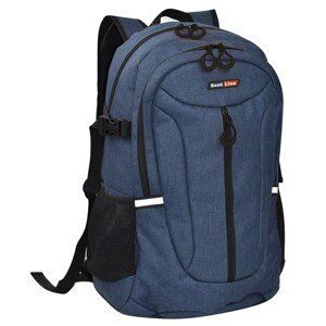 Semiline Unisex's Backpack 4670-7 Navy Blue/Black