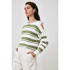 Trendyol Mint Cut Out Detailed Knitwear Sweater