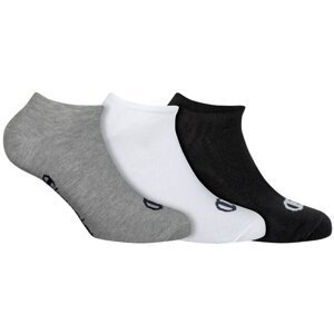 Nízke športové ponožky 3 páry - čierna - biela - šedá CHAMPION LEGACY