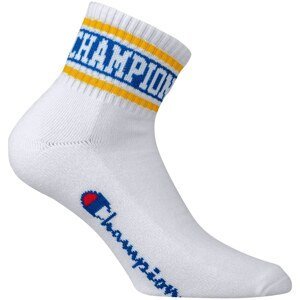 Sports ankle socks 1 pair - white - yellow - blue CHAMPION ROCHESTER