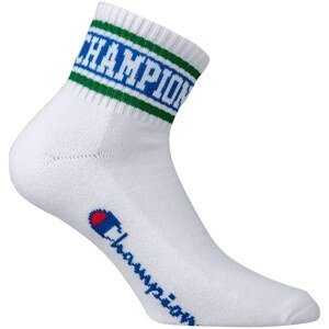 Sports ankle socks 1 pair - white - green - blue CHAMPION ROCHESTER