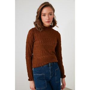 Trendyol Cinnamon Throat Ajurlu Knitwear Sweater