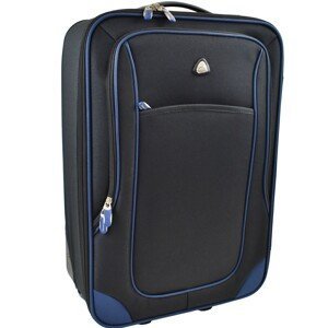 Semiline Unisex's Suitcase 5454-20 Navy Blue/Black 20"
