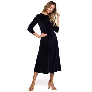 Made Of Emotion Woman's Dress M557 Navy Blue