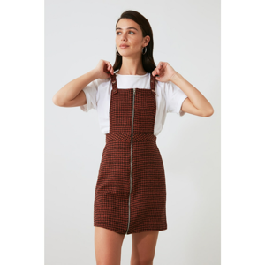 Trendyol Tile Zip Detailed Razor Dress