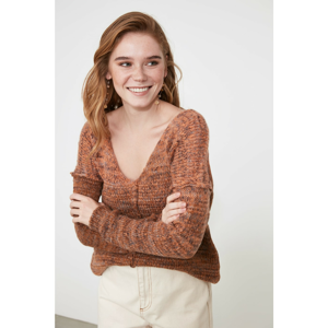 Trendyol Brown Muline Knitwear Sweater