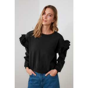 Trendyol Knitted Sweatshirt WITH Black Shoulder Detail