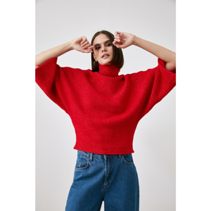 Trendyol Red Turtleneck Knitwear Sweater