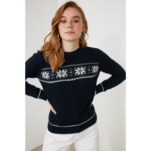 Trendyol Navy Blue Knitwear Sweater