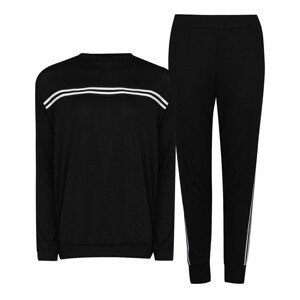 Miso Tape Striped Top and Joggers Tracksuit Loungewear Co Ord Set