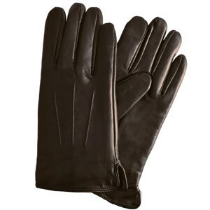 Semiline Man's Men Leather Antibacterial Gloves P8216-1