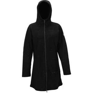 TN - dámský fleece kabát s kapucí - černý