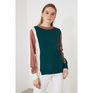 Trendyol Oil Color Block Knitwear Sweater