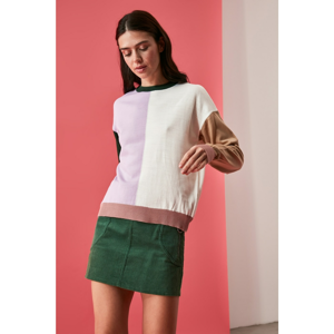 Trendyol Lila Color Block Knitwear Sweater