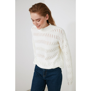 Trendyol Ekru Ajurlu Knitwear Sweater