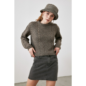 Trendyol Smoked Knitting Detailed Knitwear Sweater