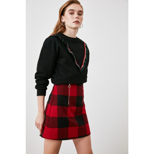 Trendyol Burgundy Square Skirt