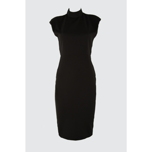 Trendyol Black Upright Neck Dress