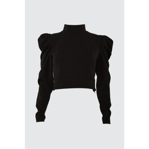 Trendyol Black Back Cleavage Blouse