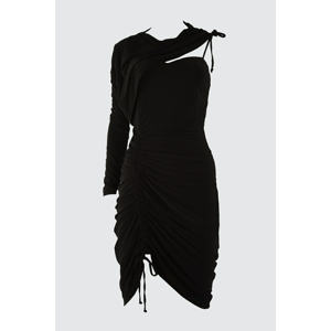 Trendyol Black Assynx Neck Detailed Dress