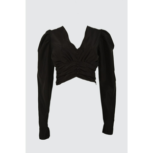 Trendyol Black Assk Detailed Blouse