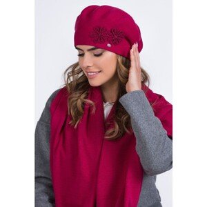 Kamea Woman's Beret K.20.023.30 Fuchsia