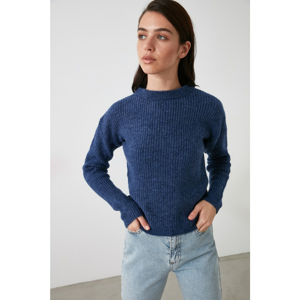 Trendyol Indigo Bonding Detailed Knitwear Sweater
