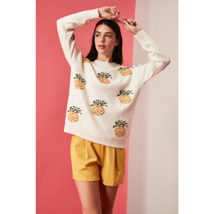 Trendyol Ekru Jacru Knitwear Sweater