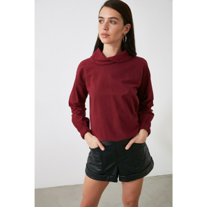 Trendyol Burgundy Collar Detailed Blouse